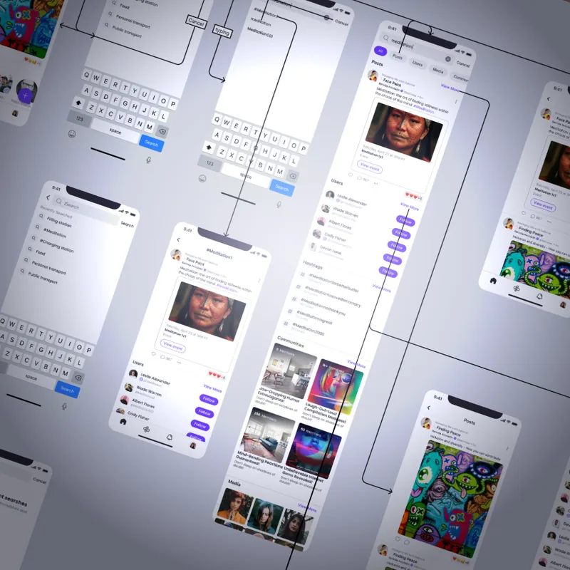 UX and UI product design portfolio sample