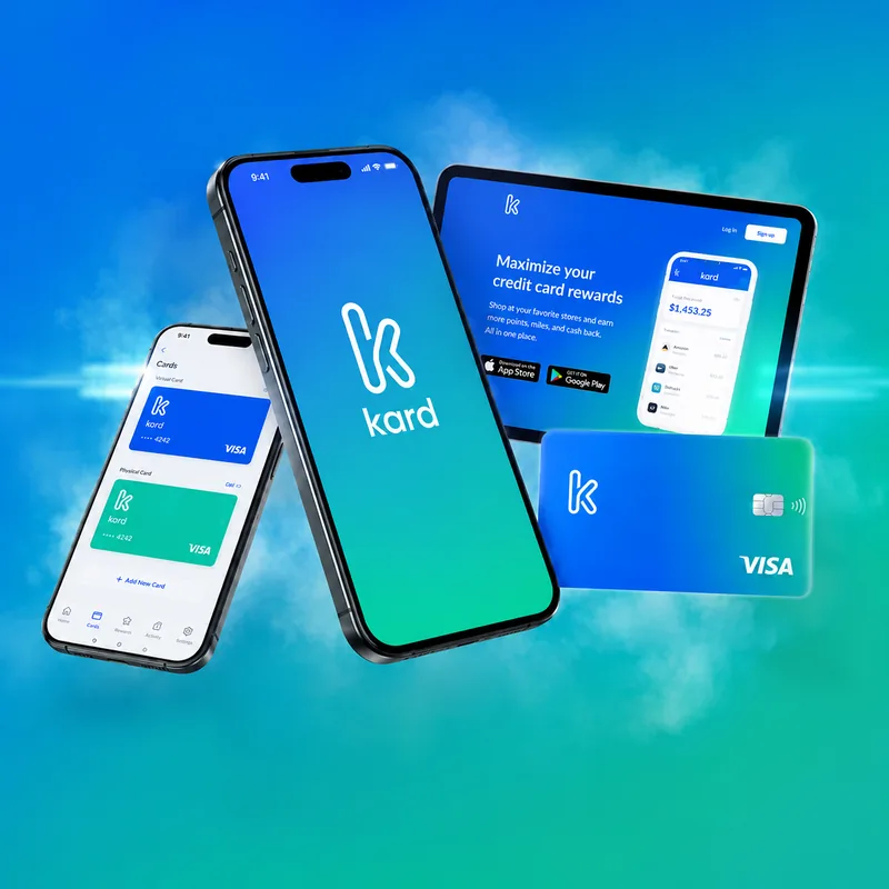 Kard: card-linked cash-back rewards mobile app design